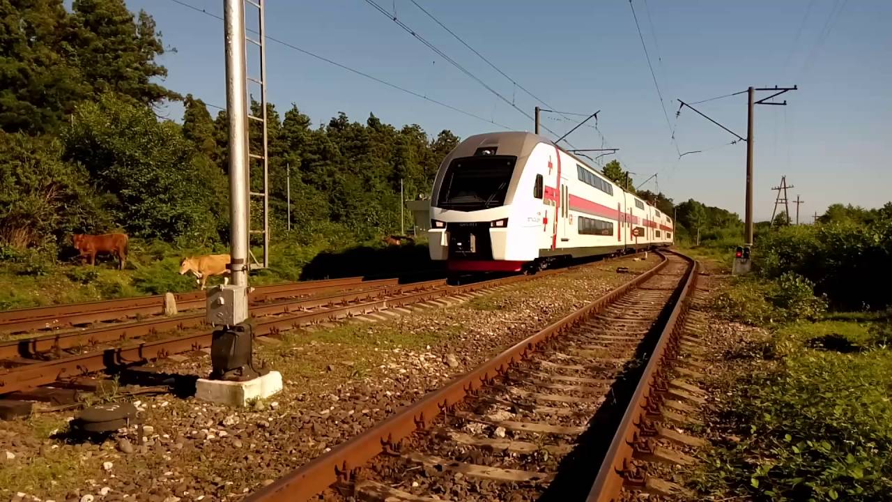 georgian railway stadler - YouTube