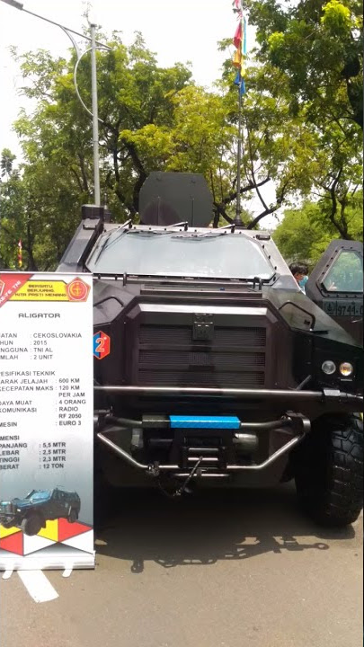 Ranpur Aligator TNI, PAMERAN ALUTSISTA HUT TNI 76 DI DEPAN ISTANA NEGARA, JAKARTA, #SHORTS