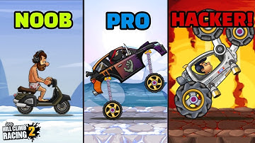 Hill Climb Racing 2 - NOOB vs PRO vs HACKER! 😱 - Who Are You?🤔