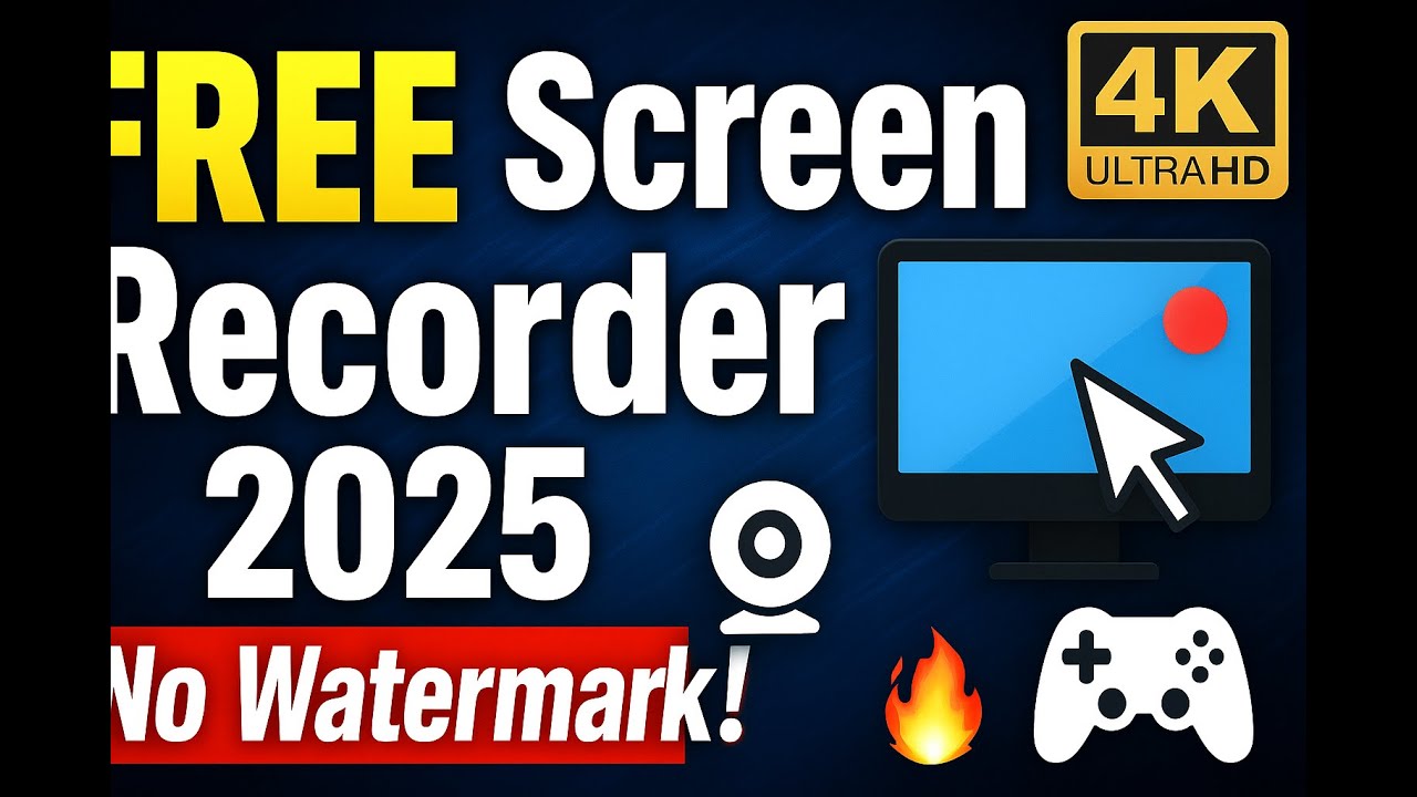 🎥 Best FREE Screen Recorder for PC in 2025 No Watermark! 🎥