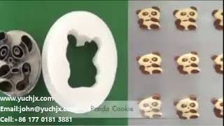 Automatic panda shape biscuit cookies making machine production line