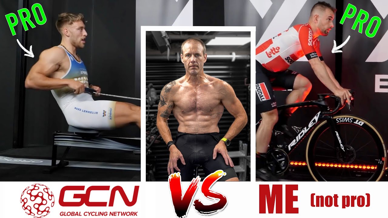 Just how fast is a PRO Cyclist and PRO Rower and GCN Presenter?