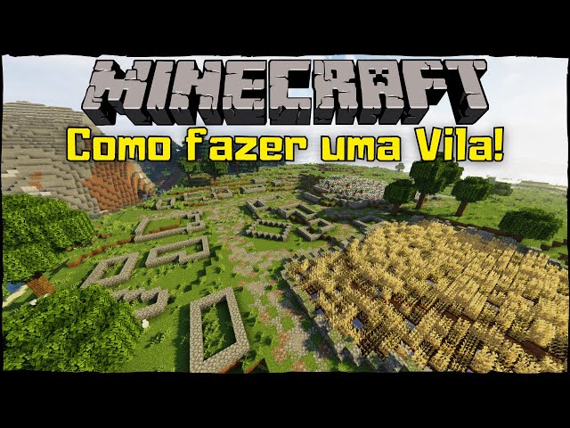 ⛏️ Como Construir Uma Vila Medieval, Minecraft, Muralha da Vila ⛓, Inscreva-se no meu canal do  para ver os vídeos antes de todo mundo  ♥