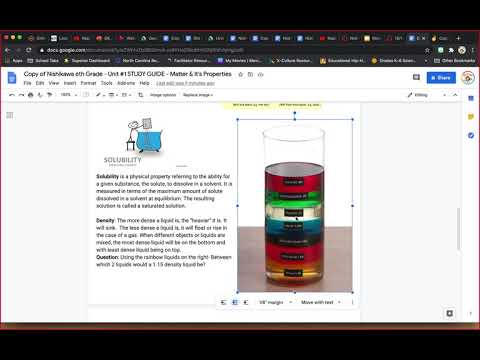 6th grade Unit 1 Atoms & Properties of Matter Study Guide/Test Taking ...
