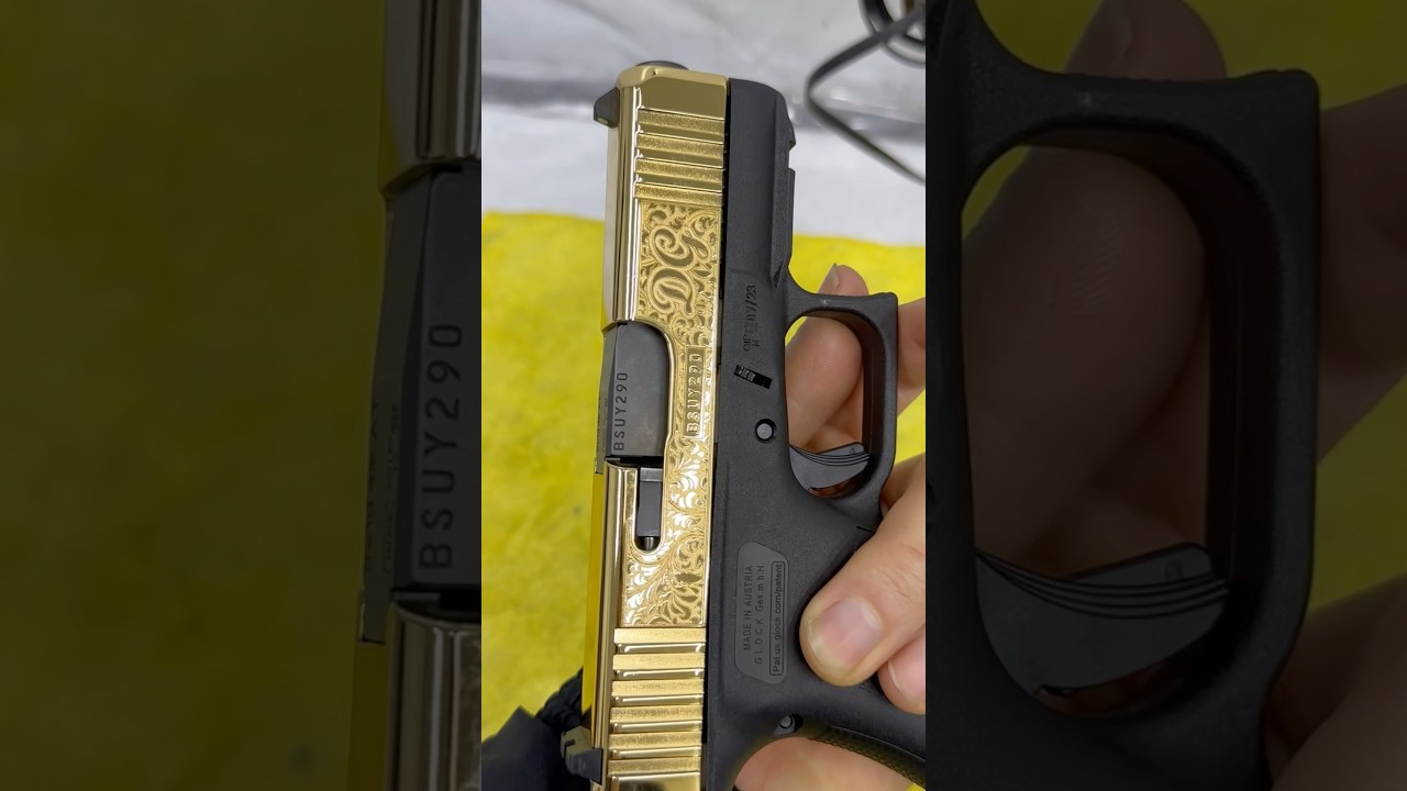 Cerakote Glock 43x baño de oro 