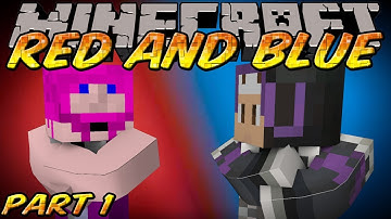 Minecraft RED AND BLUE CO-OP ADV/PUZZLE MAP PART 1 W/ KKcomics
