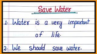 essay on save water/10 lines essay on save water in english/jal bachao par nibandh