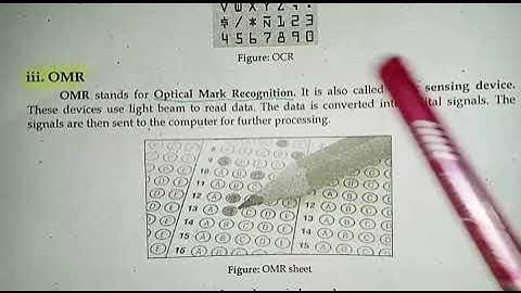 Difference between OMR and OCR 1