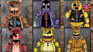 ASMR All FNAF Repair Animations | Five Nights At Freddy’s