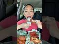 Trying Wingstop’s elote flavor❤️🐥#mukbang #asmr #shorts