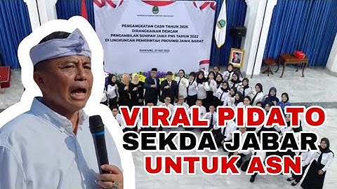 VIRAL PIDATO BERAPI-API SEKDA JABAR UNTUK ASN ‼️