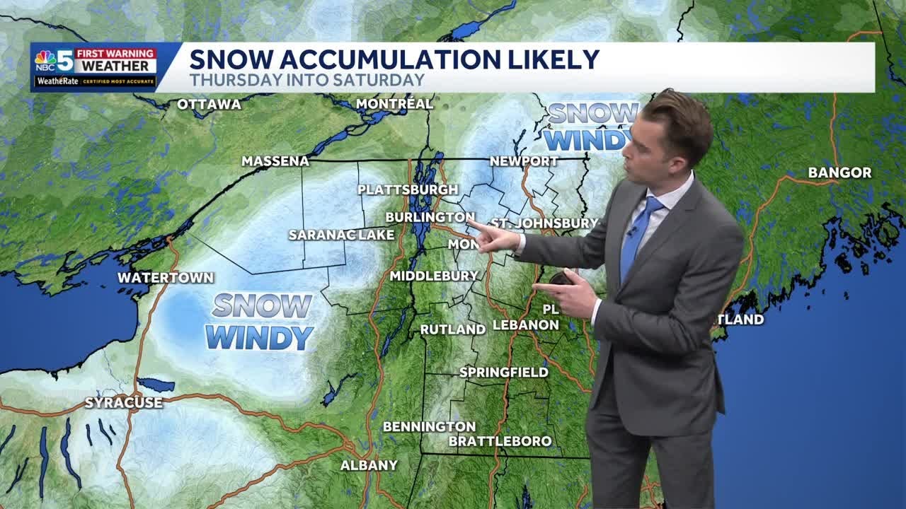 Turning mild next couple days with rain, then colder with some snow ...