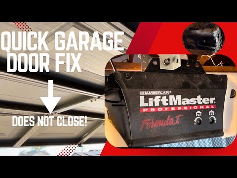 (QUICK FIX) Chamberlin Liftmaster Professional Garage Door Stall / Reverse Not Working