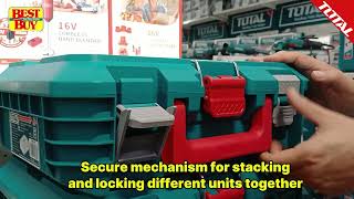 TOTAL Tools Stackable rolling tool box storage systems 滚动式手推车工具箱系列- THTWB61001 / TPBXS101 / TPBXS102