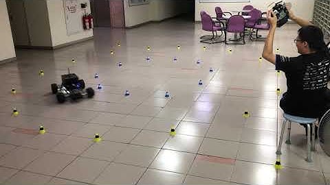 Stochastic optimization-based autonomous race car elliptical track 3.5m/s