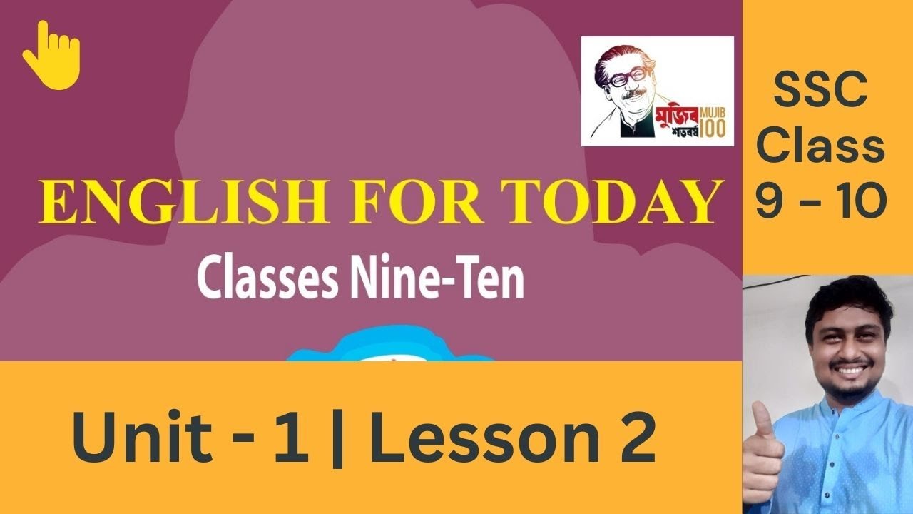 Class 9 10 English 1st Paper Unit 1 Lesson 2 SSC 2024