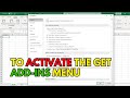How to Activate the Get Add-ins Menu in Excel | Step-by-Step Tutorial!