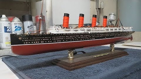 RMS Lusitania 1:350 Scale Model By ANMARK Finished Build