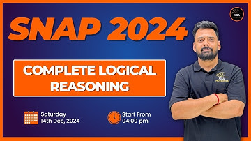 SNAP 2024 | Complete Logical Reasoning | Mukesh Sir | MBA Pathshala #snap2024