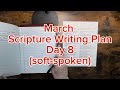 Christian ASMR Day 8 Scripture Writing Plan - Adonai #namesofGod #scripturewriting #adonai 