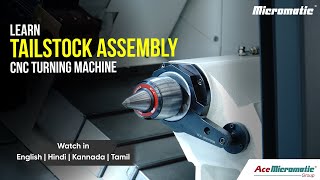 Learn Tailstock assembly | CNC turning machine |