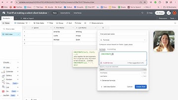 How to Use Concat Formula in Airtable