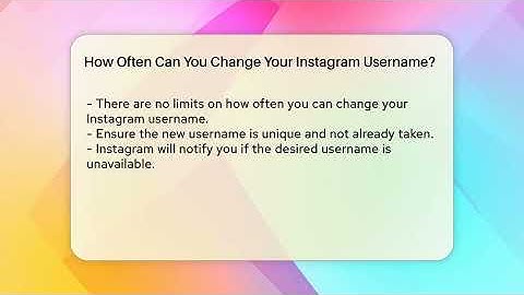 How Often Can You Change Your Instagram Username? - Everyday-Networking