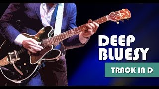 Deep Slow Jazzy-Bluesy Guitar Backing Track Jam in D chords