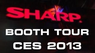 Famous 8K TV's Flexible IGZO Display's - Sharp Booth Tour @ CES 2013 Wealth