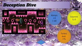 Beating the ENTIRE Pointercrate Demonlist! Level 72 - Deception Dive