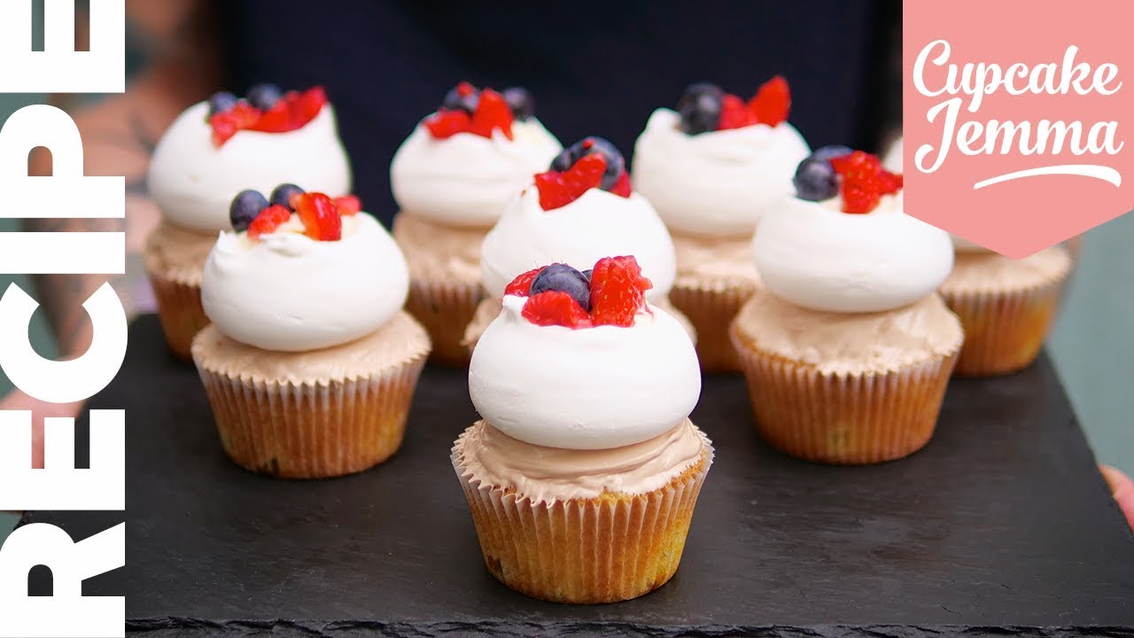 How to Make Fruity MINI PAVLOVA Cupcakes | Cupcake Jemma | CupcakeJemma