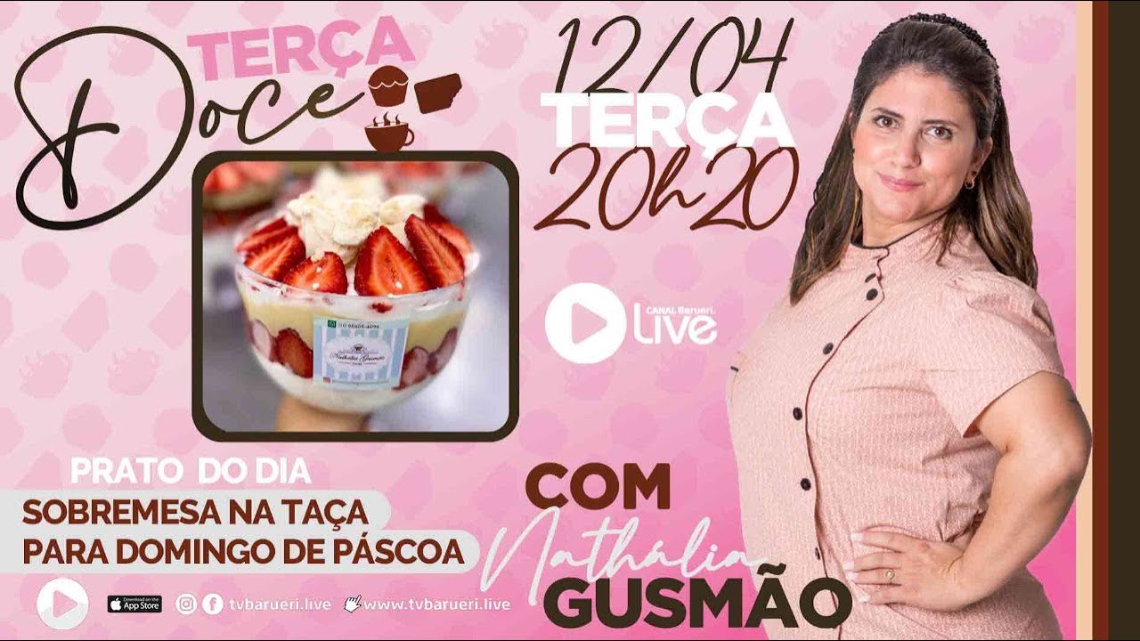 Sobremesa Na Taça Para Domingo De Páscoa | Terça Doce Com Nathália Gusmão