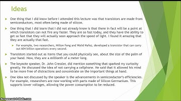 Physics 2211 Public Lecture Video