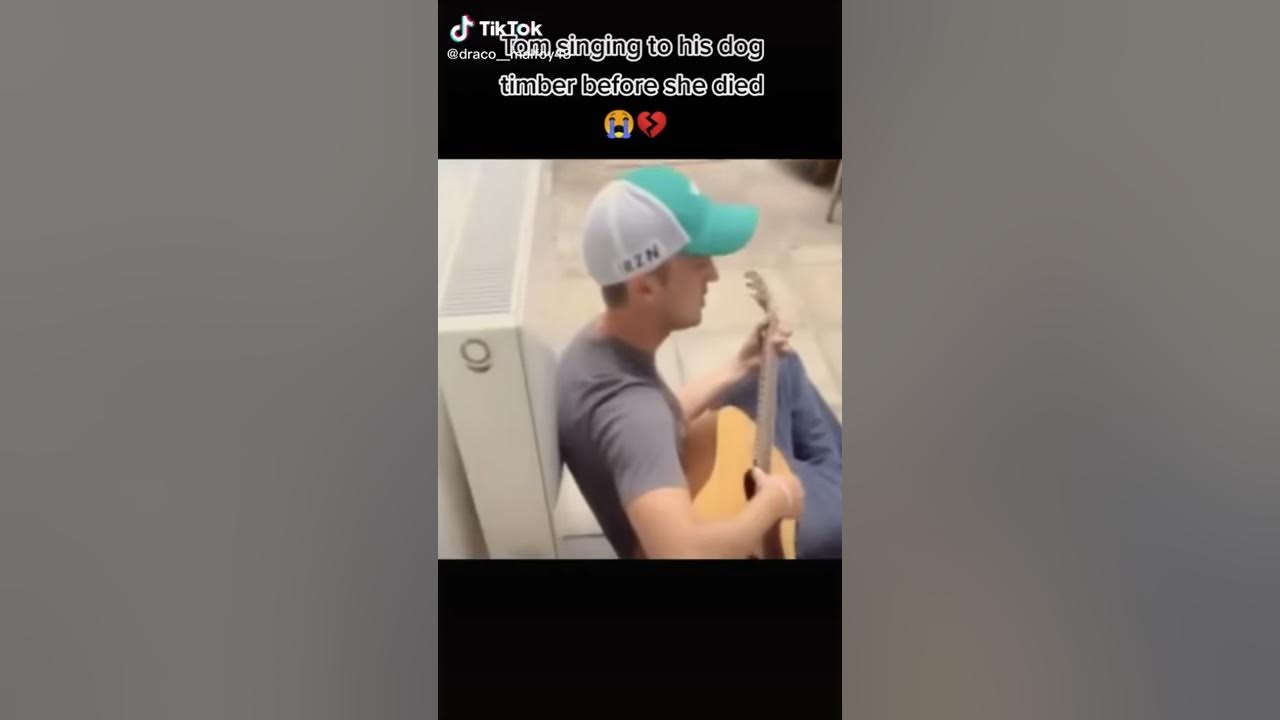 Tom Felton singing to his dog before she died