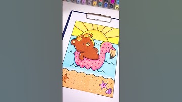Here’s a cute page from my Free Beach Coloring Pages set - find it at cutecoloringpagesforkids.com