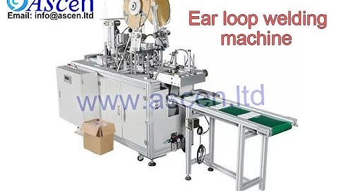 Automation face mask ear loop welding machine mask production line