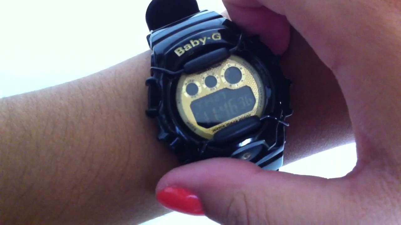 Black Casio Baby-G Tropical Watch BG1006SA-1C - YouTube