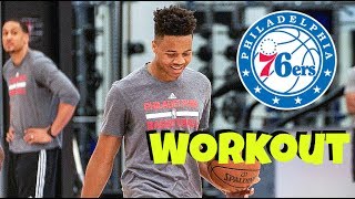 Markelle Fultz 76ers #1 NBA Draft Pick :: Markelle Fultz Philadelphia WORKOUT