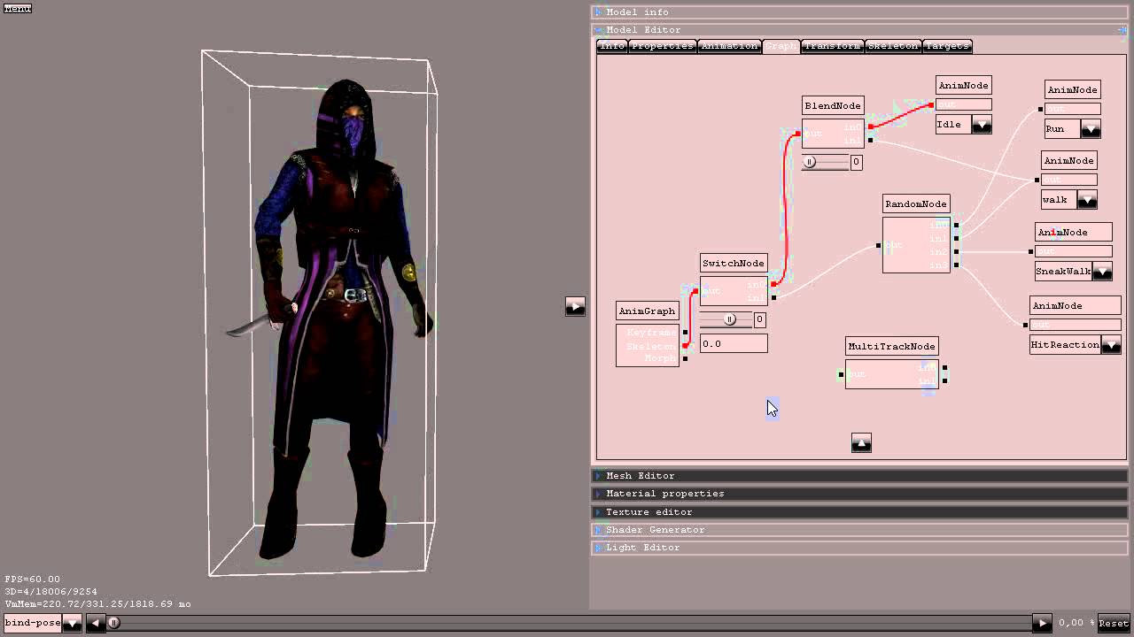 Animation graph (tree) for skeletal & morph animations (Bonzai Engine ...