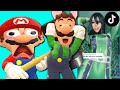 Mario reacts to funny tik toks 2 ft luigi