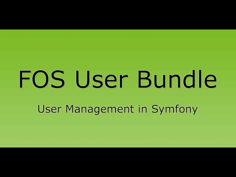 FOSUserBundle [14/15] -