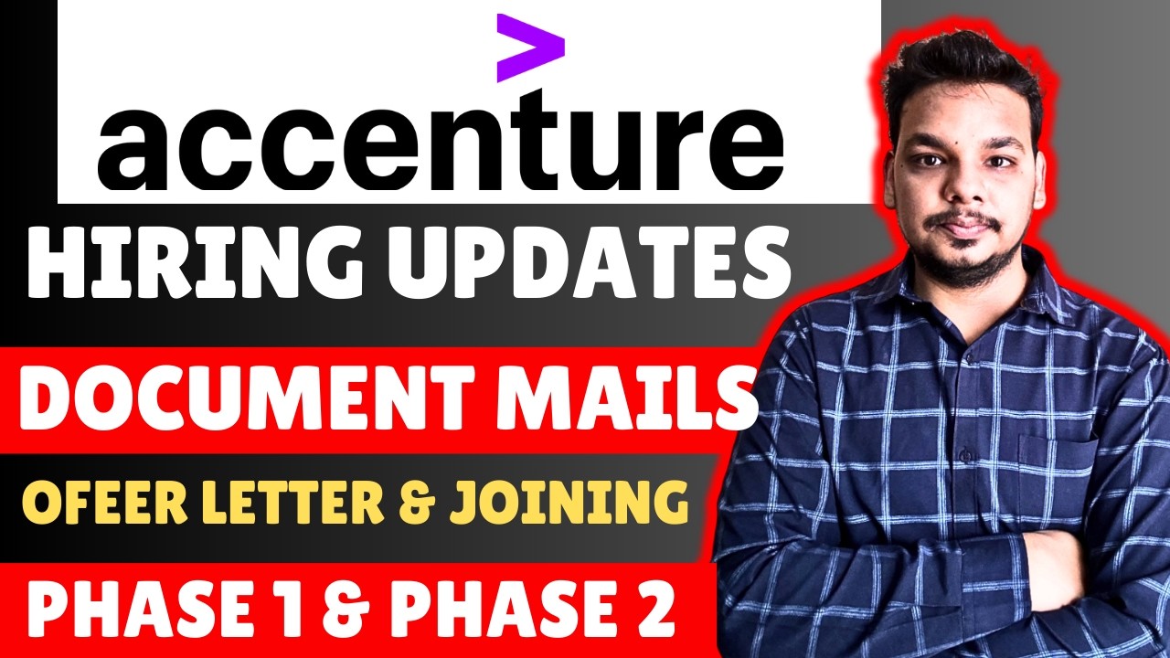 Accenture Hiring Updates | Document , Background Verification , Offer ...