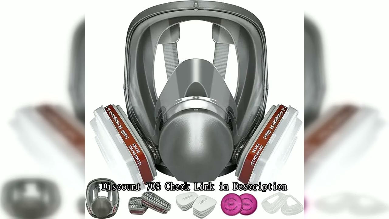 27 In 1 6800 Industrial Painting Spraying Respirator Gas Mask 2 In 1 Suit Safety Work Filter Dust Fu