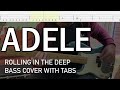 Adele  rolling in the deep bass cover with tabs