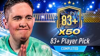 I Opened 50 x 83+ Player Picks for ULTIMATE TOTS!