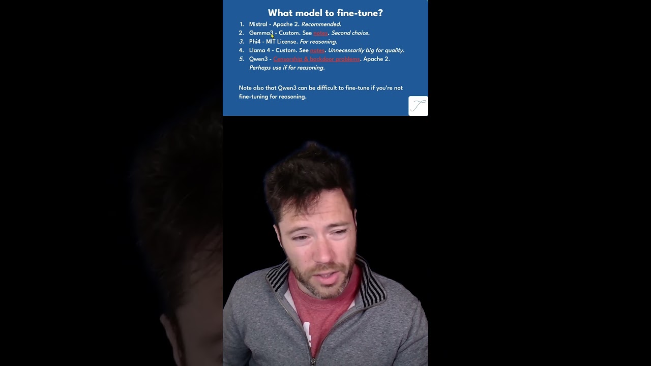 What Open Weights Model should you Fine tune