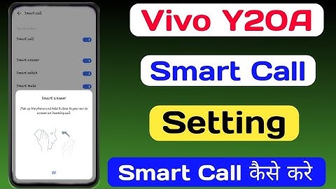 Vivo Y20a Smart Call Setting || How To Smart Call Setting In Vivo Y20a || Smart Call