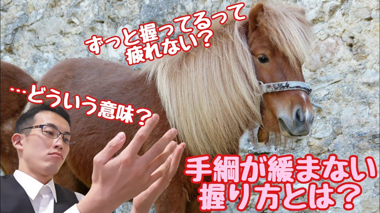 手綱が緩むのはなぜ？張りを維持するための握り方を解説