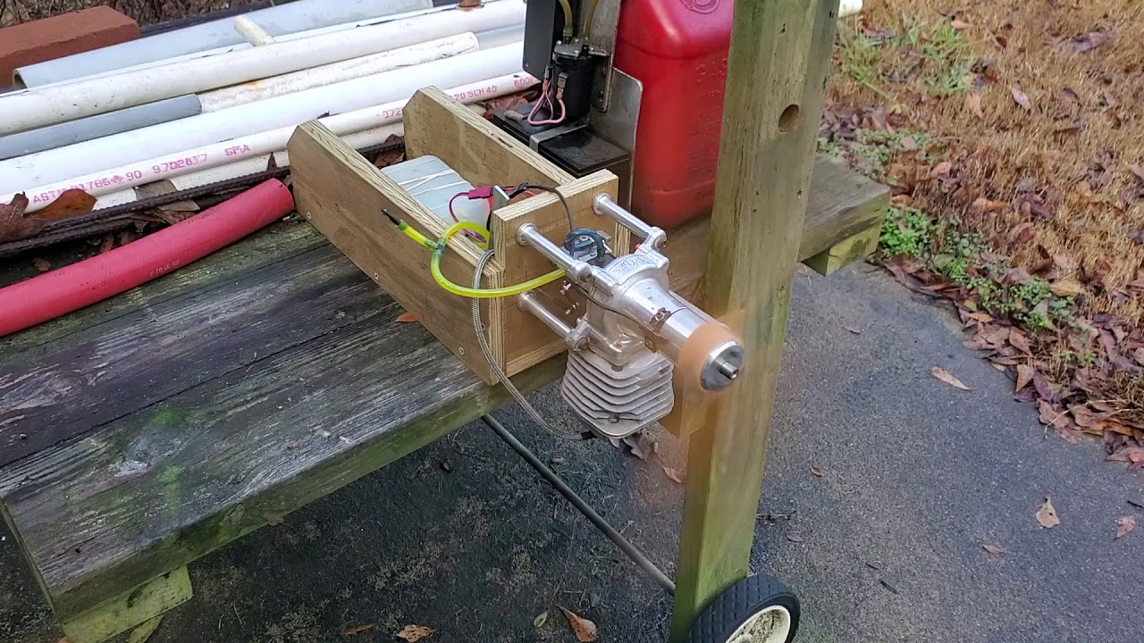 DA 50 with RCexl ignition first test run YouTube