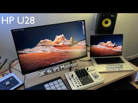 The Worst Budget Video for the Best Budget Monitor - HP U28 2021 M1Pro MacBook Pro